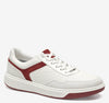 White Full Grain/Red Suede