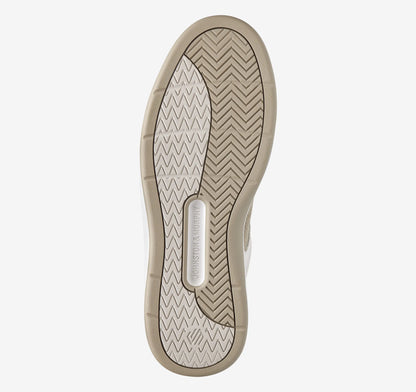 Beige Suede/White Full-Grain Leather