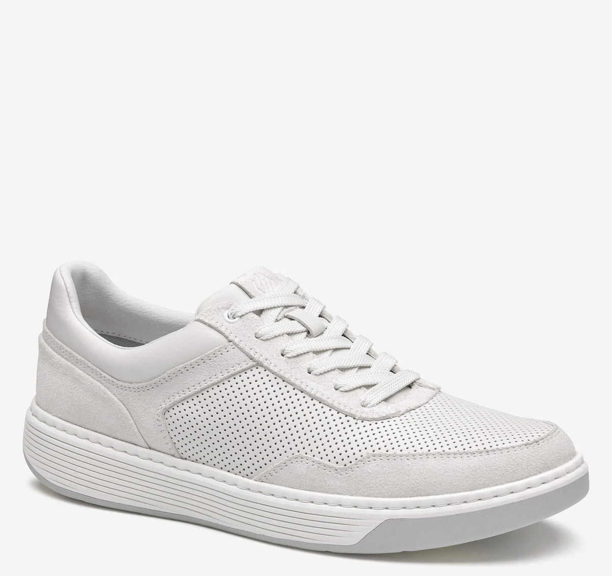 White Suede/Full-Grain Leather