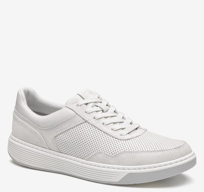 White Suede/Full-Grain Leather