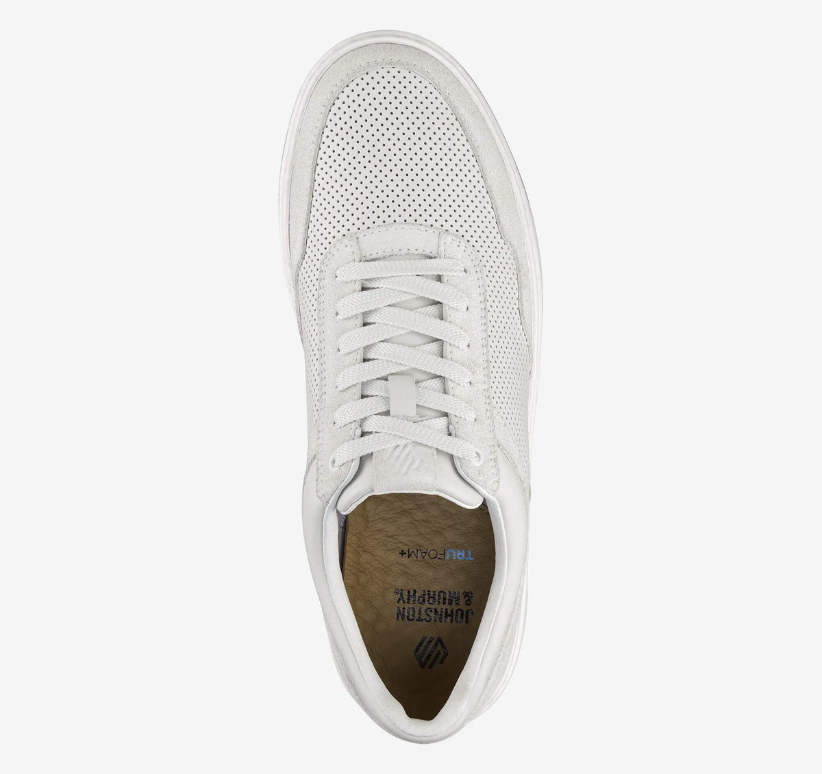 White Suede/Full-Grain Leather