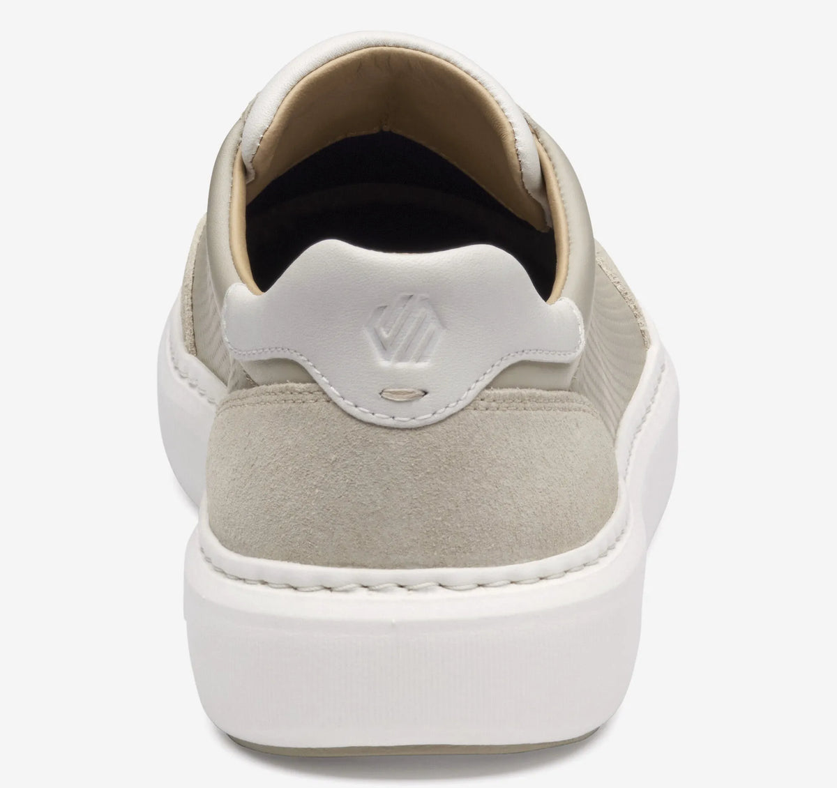 Beige Full-Grain Leather/Suede