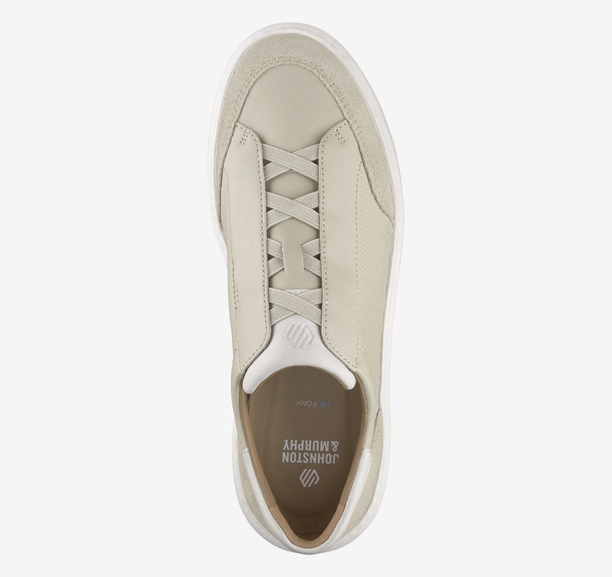 Beige Full-Grain Leather/Suede