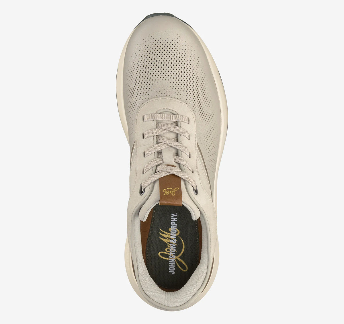 Beige Full-Grain Leather/Nubuck