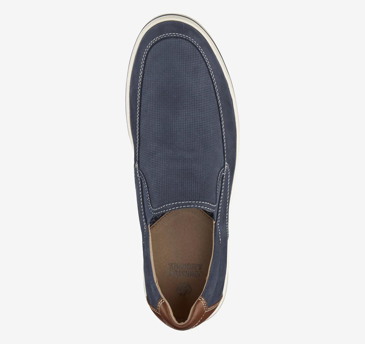Navy Embossed Nubuck