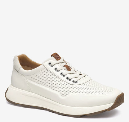 White Full-Grain Leather