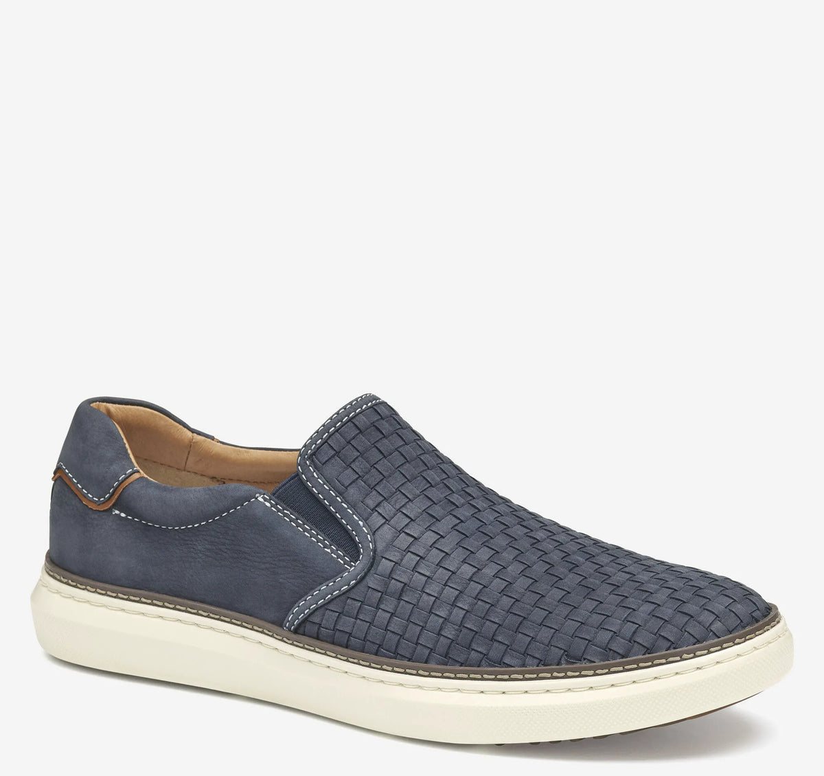 Navy Woven Tumbled Nubuck