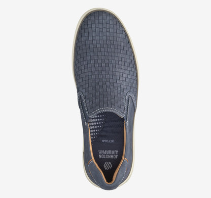 Navy Woven Tumbled Nubuck