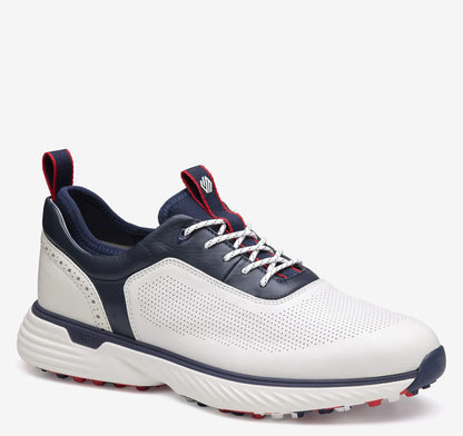 White/Navy Waterproof Full Grain
