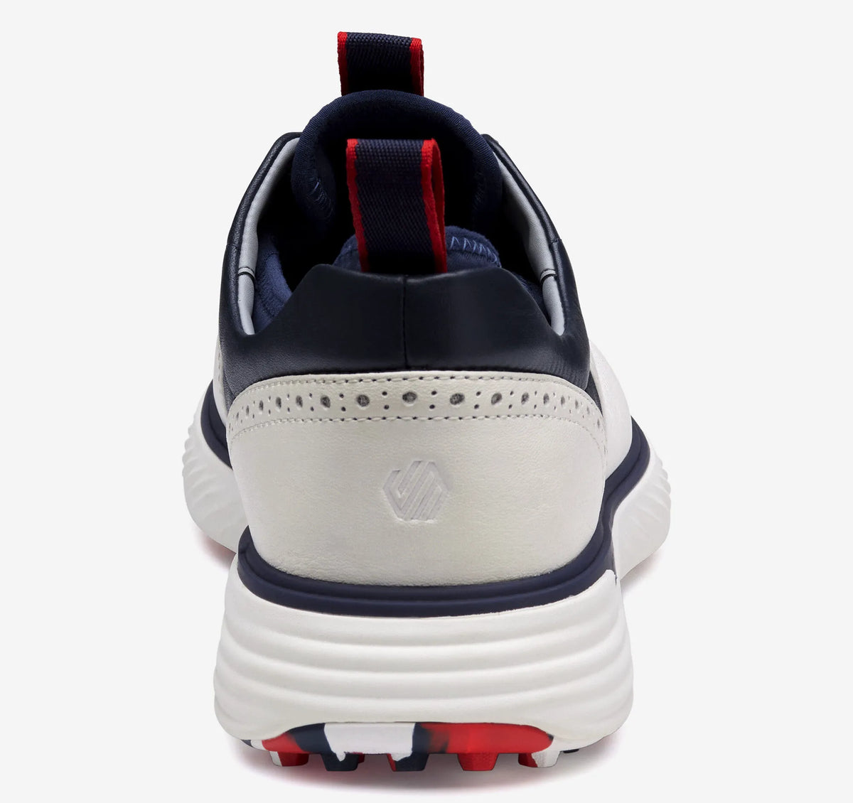 White/Navy Waterproof Full Grain
