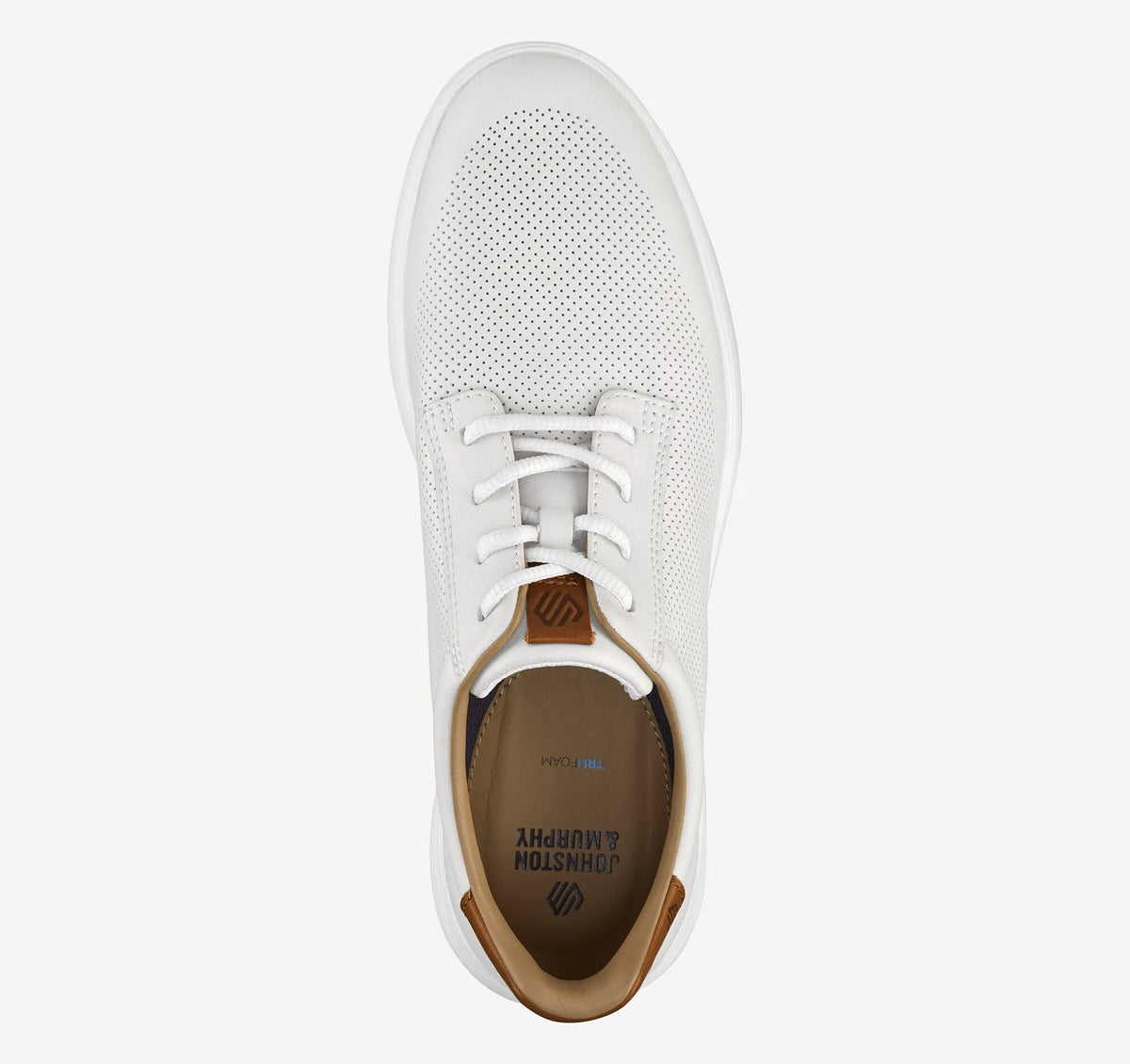 White Full-Grain Leather