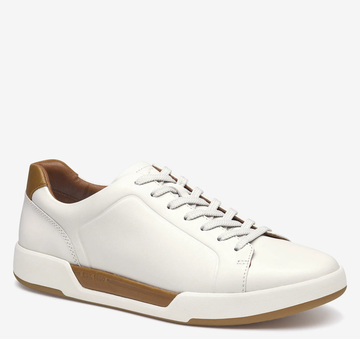 White Full-Grain Leather