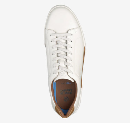 White Full-Grain Leather