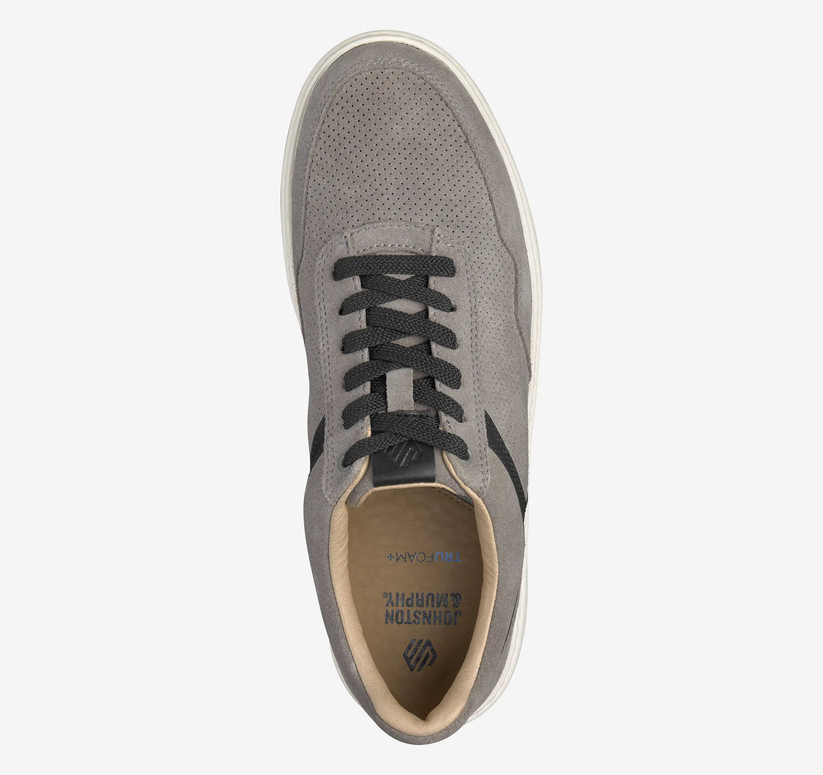 Gray Suede/Black Full-Grain Leather
