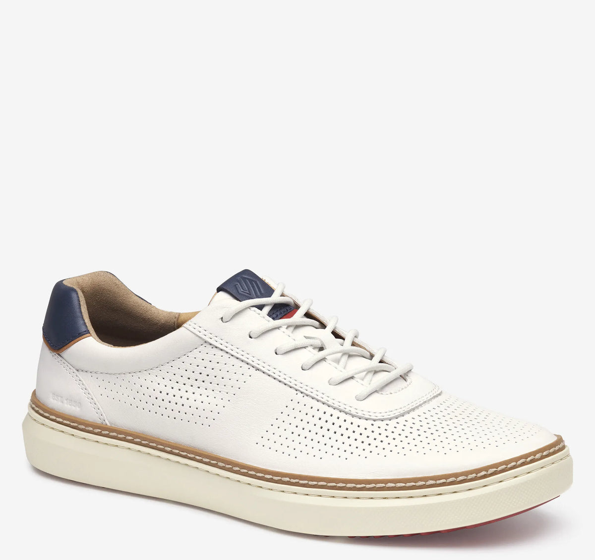 White Full-Grain Leather