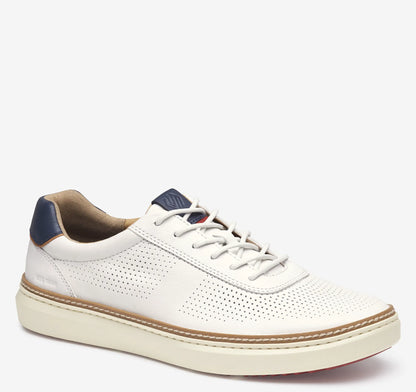 White Full-Grain Leather
