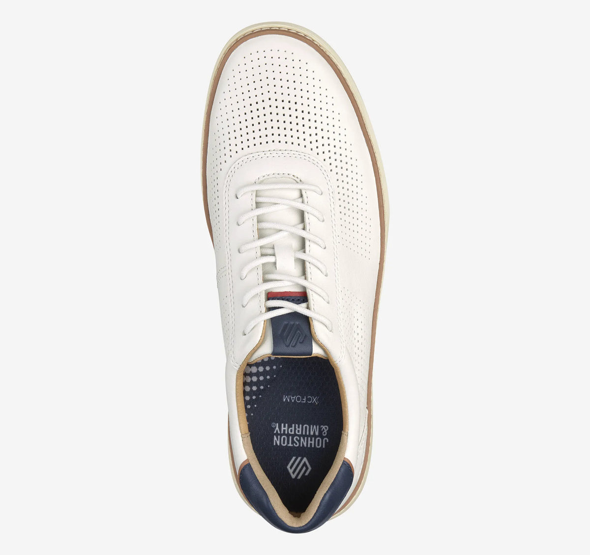 White Full-Grain Leather