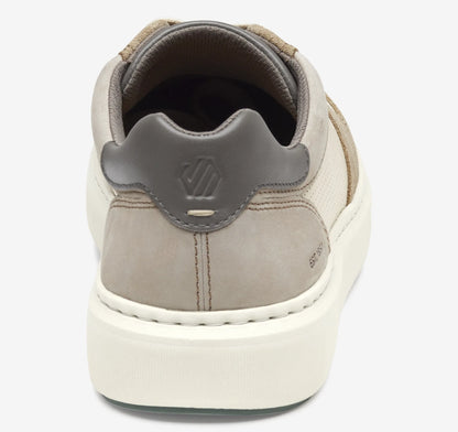 Beige Suede/White Full-Grain Leather