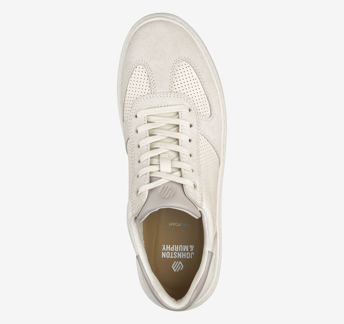 White Suede/Full-Grain Leather