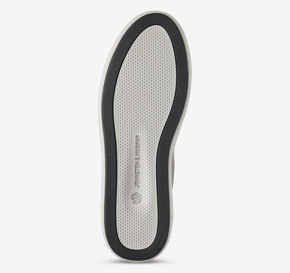 Black Suede/Gray Full-Grain Leather