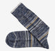 Navy Variegated Stripe