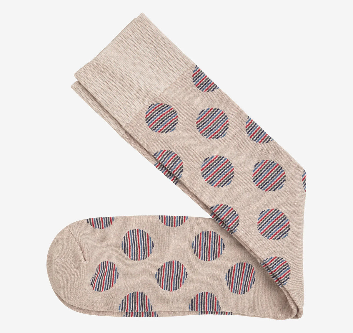 Khaki Multi Stripe Circles