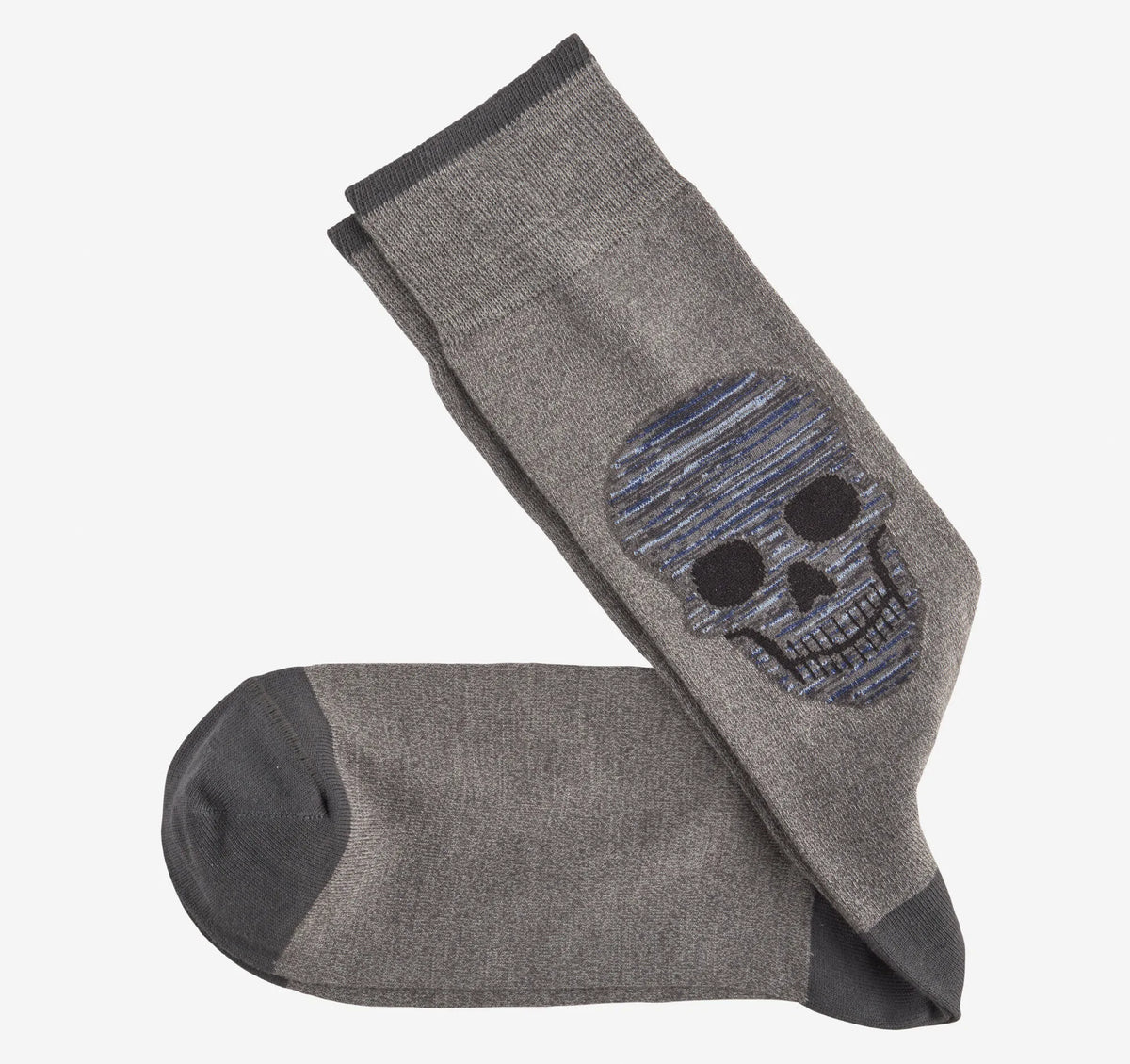 Charcoal Space-Dyed Large Skull