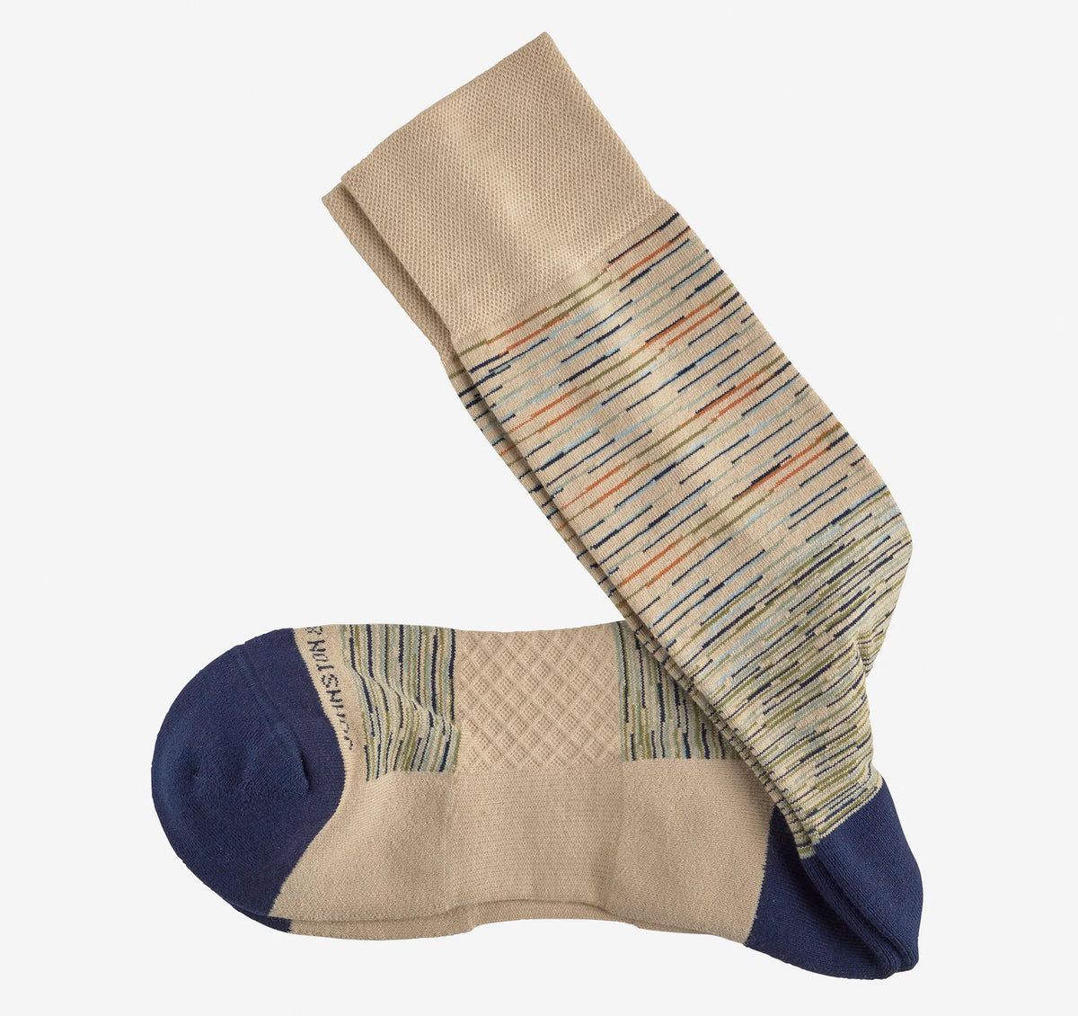 Khaki Space-Dyed Stripe