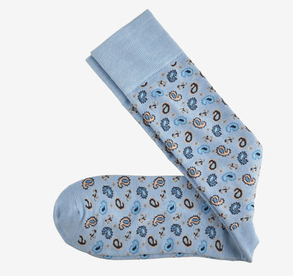 Light Blue Paisley
