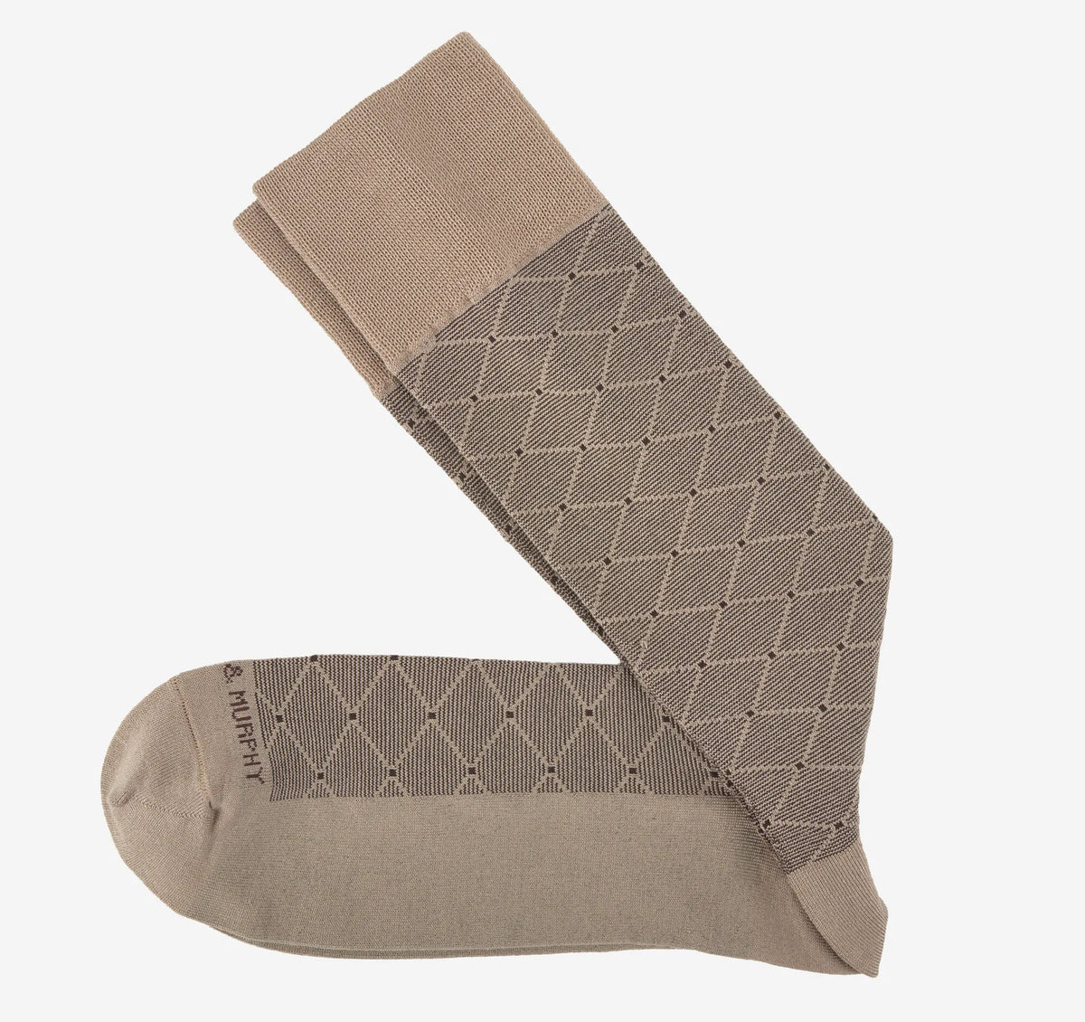 Khaki Square Dot Diamond