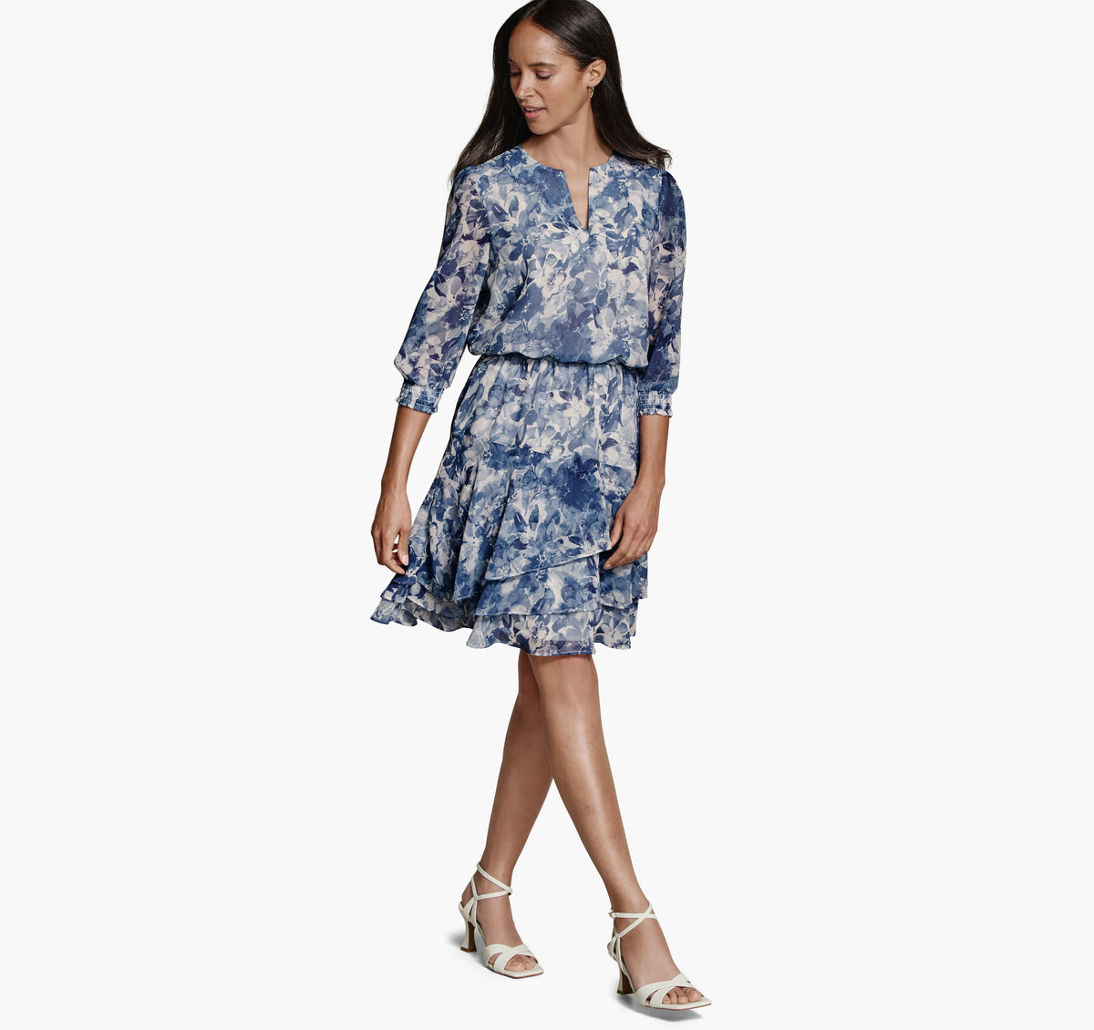 Blue Watercolor Floral