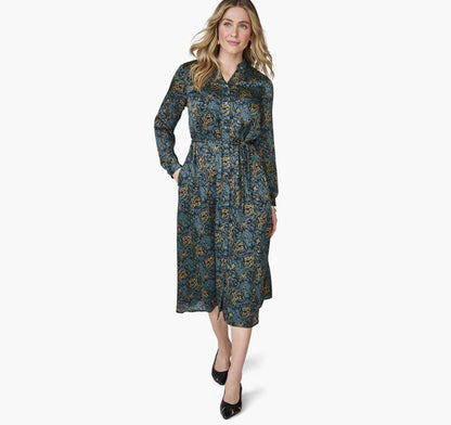 Teal Abstract Floral