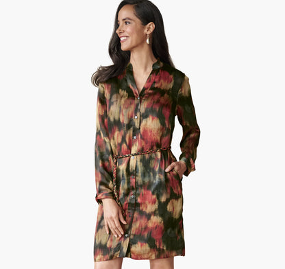 Red Blurred Floral