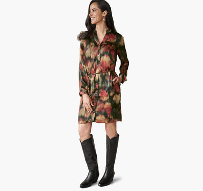 Red Blurred Floral