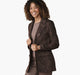 Brown Floral Jacquard