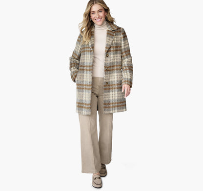 Light Blue/Camel Plaid