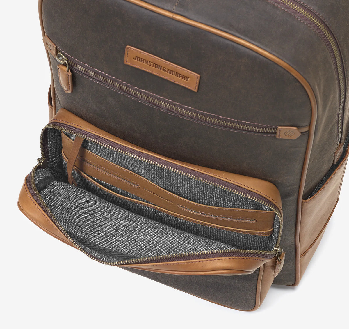 Brown Antique Cotton/Tan Full Grain
