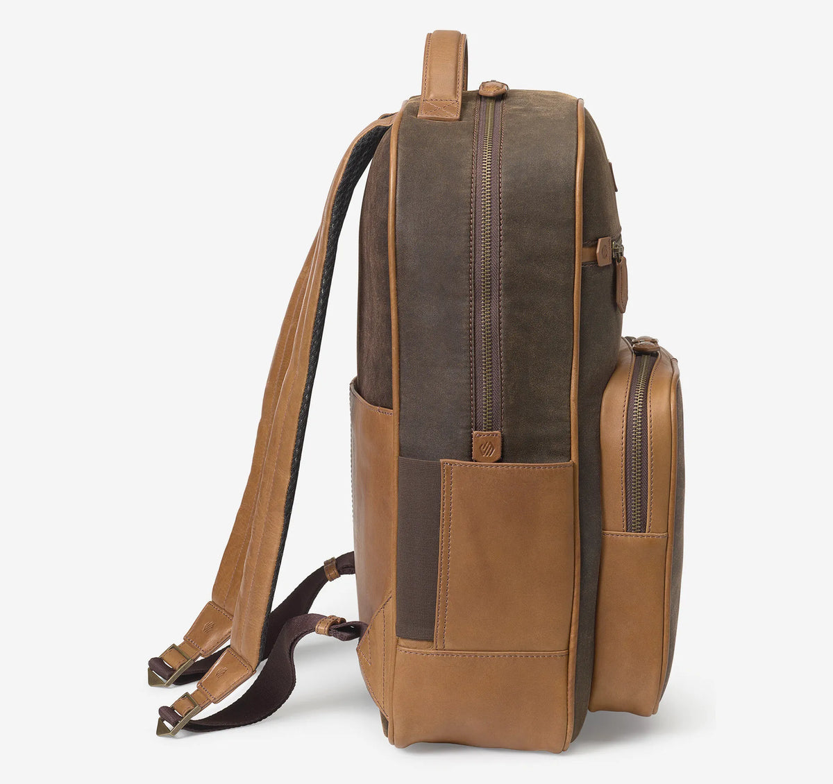 Brown Antique Cotton/Tan Full Grain
