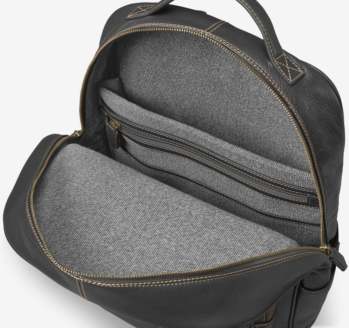 Black Pebbled Leather