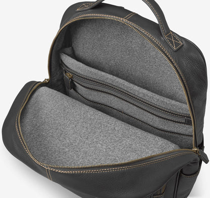 Black Pebbled Leather