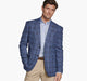 Navy Textured Plaid