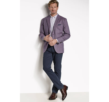 Berry Windowpane Plaid