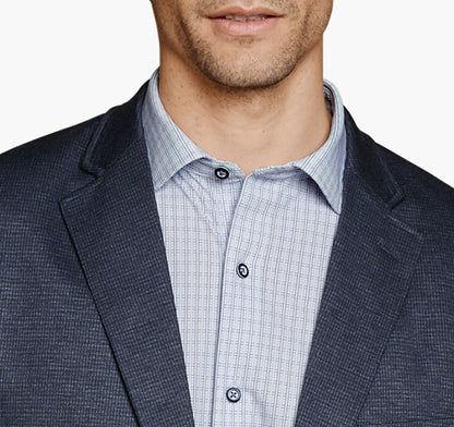 Navy Micro Houndstooth