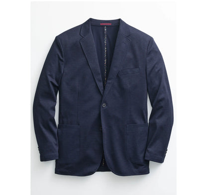 Navy Micro Houndstooth