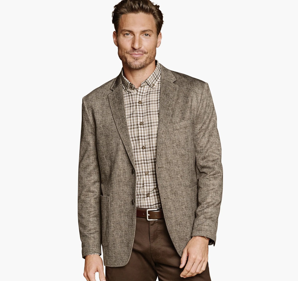 Tan Herringbone