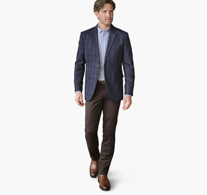 Navy Brown Plaid