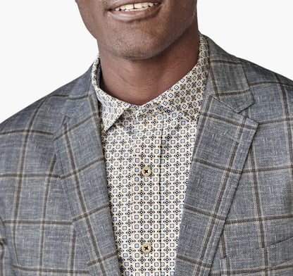 Charcoal/Brown Shadow Plaid