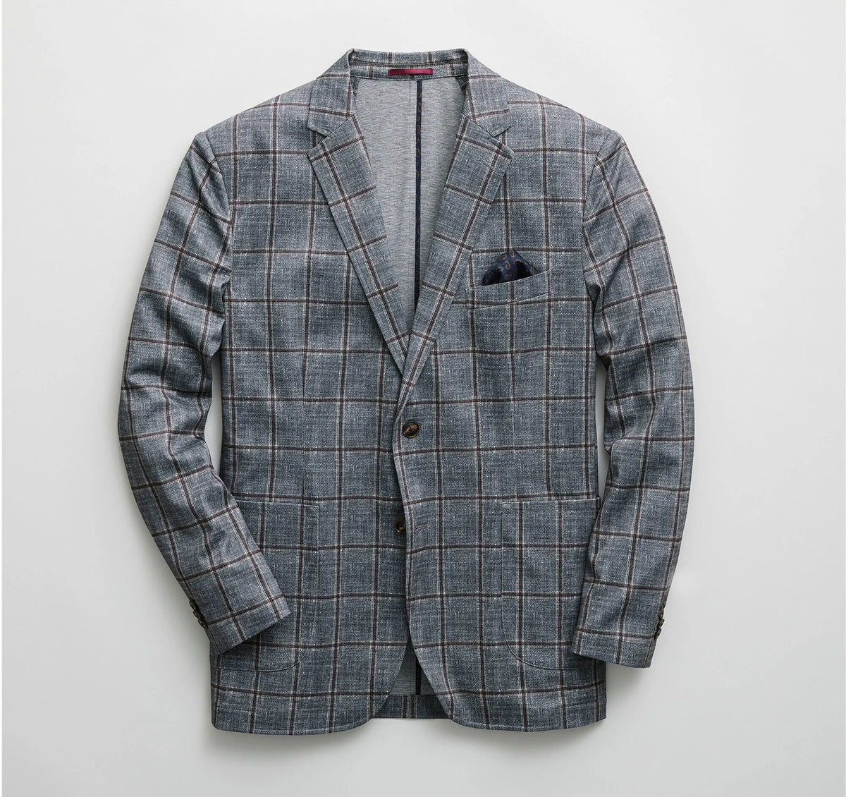 Charcoal/Brown Shadow Plaid