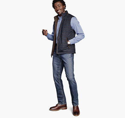 Dark Brown/Navy Plaid