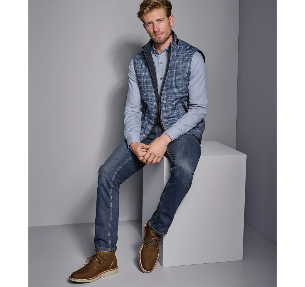 Blue Plaid/Navy